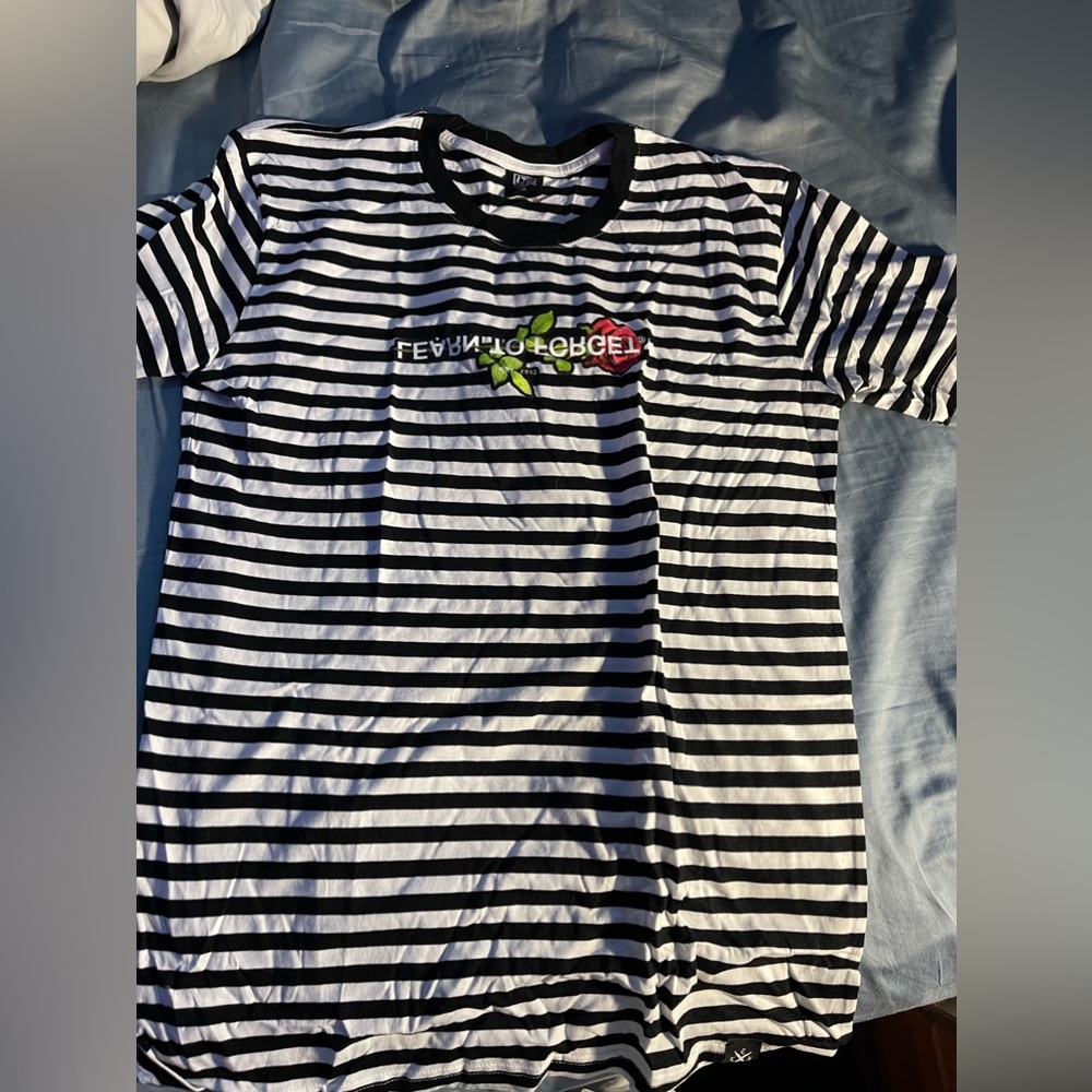 LTF striped rose t shirt